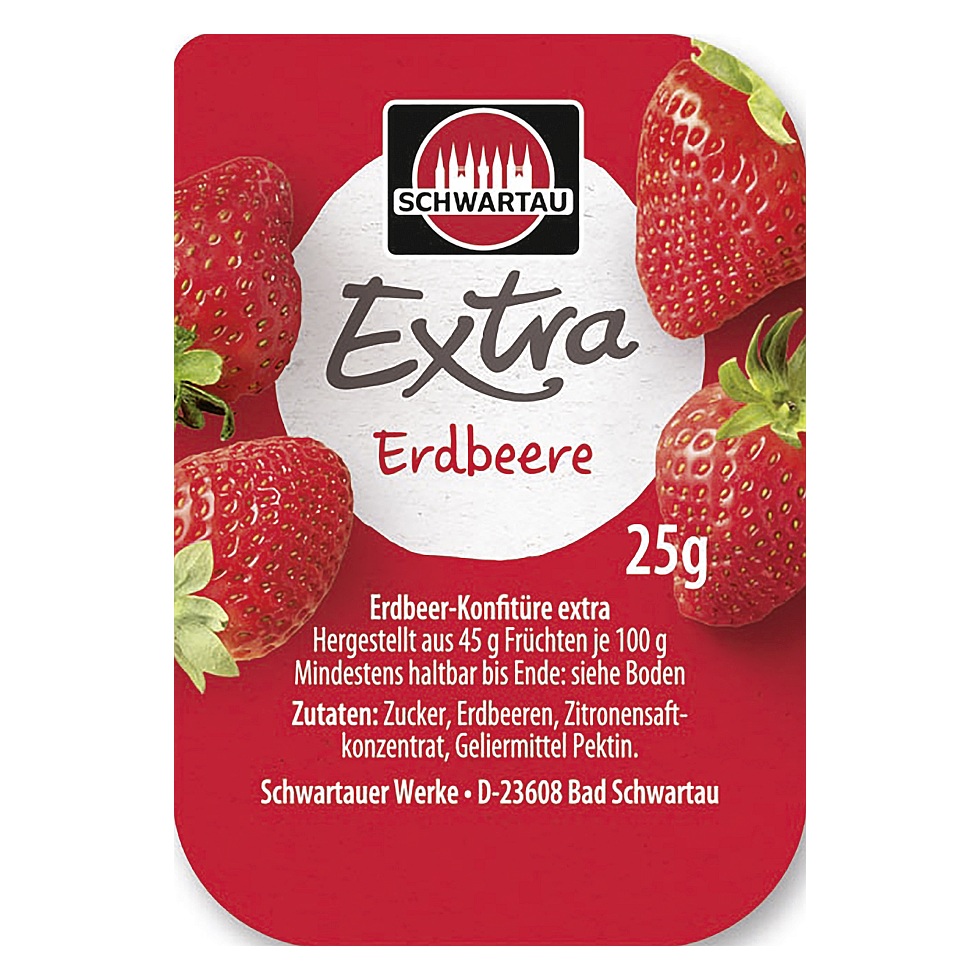 SCHWARTAU EXTRA ERDBEERE 100 X 25G
