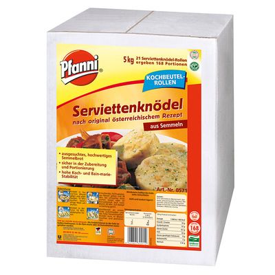 PFANNI SERVIETTENKNOEDEL ERG. 144 PORTIONEN Á 80G 5 KG