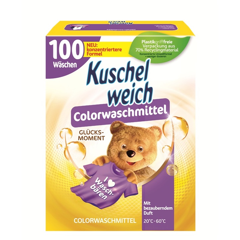 KUSCHELWEICH COLORWASCHMITTEL GLUECKSMOMENT PULVER 100WL