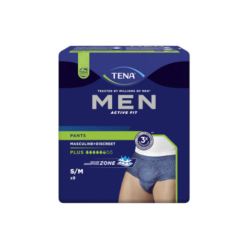 TENA MEN ACTIVE FIT PANTS PLUS GROESSE M - 9 STUECK PACKUNG