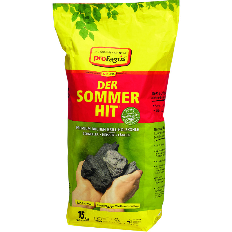 PROFAGUS DER SOMMER HIT PREMIUM BUCHEN HOLZKOHLE 15KG