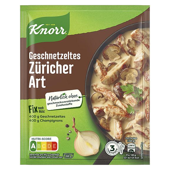 KNORR FIX GESCHNETZELTES ZUERICHER ART 54G