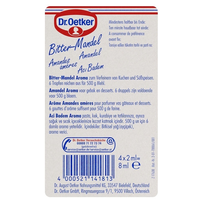 DR. OETKER BITTERMANDEL  AROMA 4 X 2ML