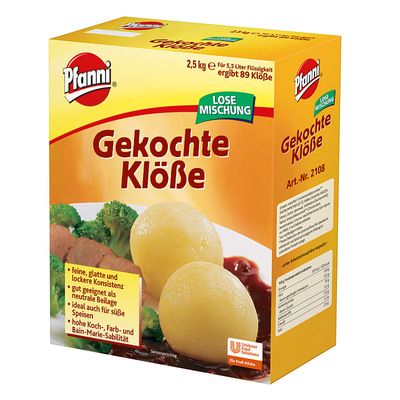 PFANNI GEKOCHTE KLOESSE 2,5 KG