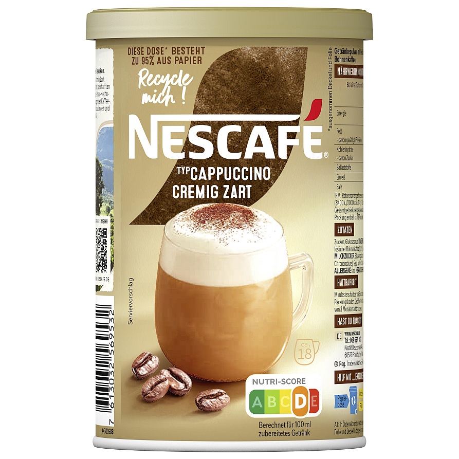 NESCAFÉ TYP CAPPUCCINO CREMIG ZART 250G