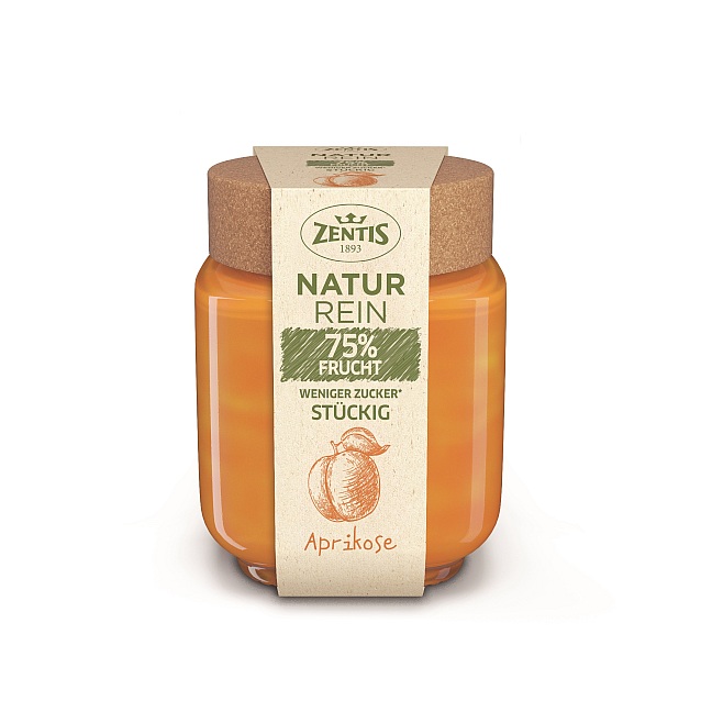 ZENTIS NATUR REIN 75% FRUCHT STUECKIG APRIKOSE 200G