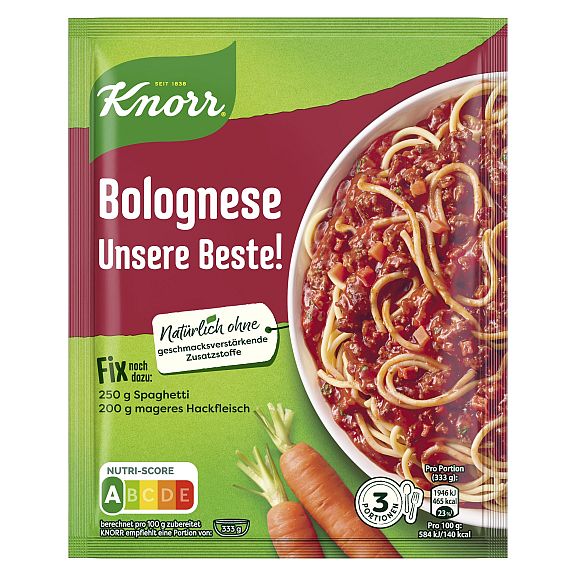 KNORR FIX BOLOGNESE UNSERE BESTE! 38G