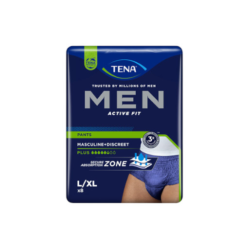 TENA MEN ACTIVE FIT PANTS PLUS GROESSE L -  8 STUECK PACKUNG
